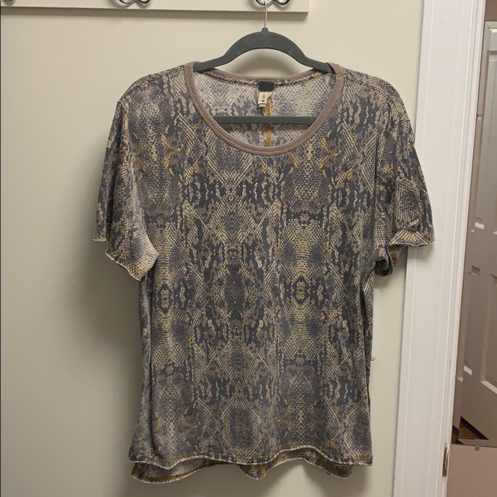 Free People Snakeskin T-Shirt